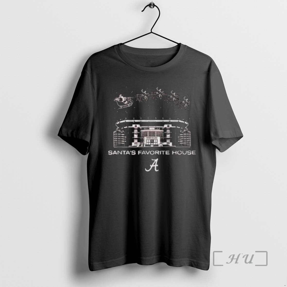 Officials Alabama Football Santas Favorite House Circle Black