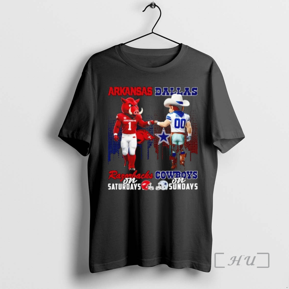 Officials Arkansas Razorbacks On Saturdays X Dallas Cowboys On Sundays Mascot Premium T Shirts Sweater