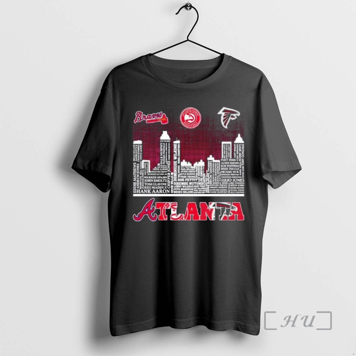 Officials Atlanta Sports Braves Hawks Falcons All Names City Skyline