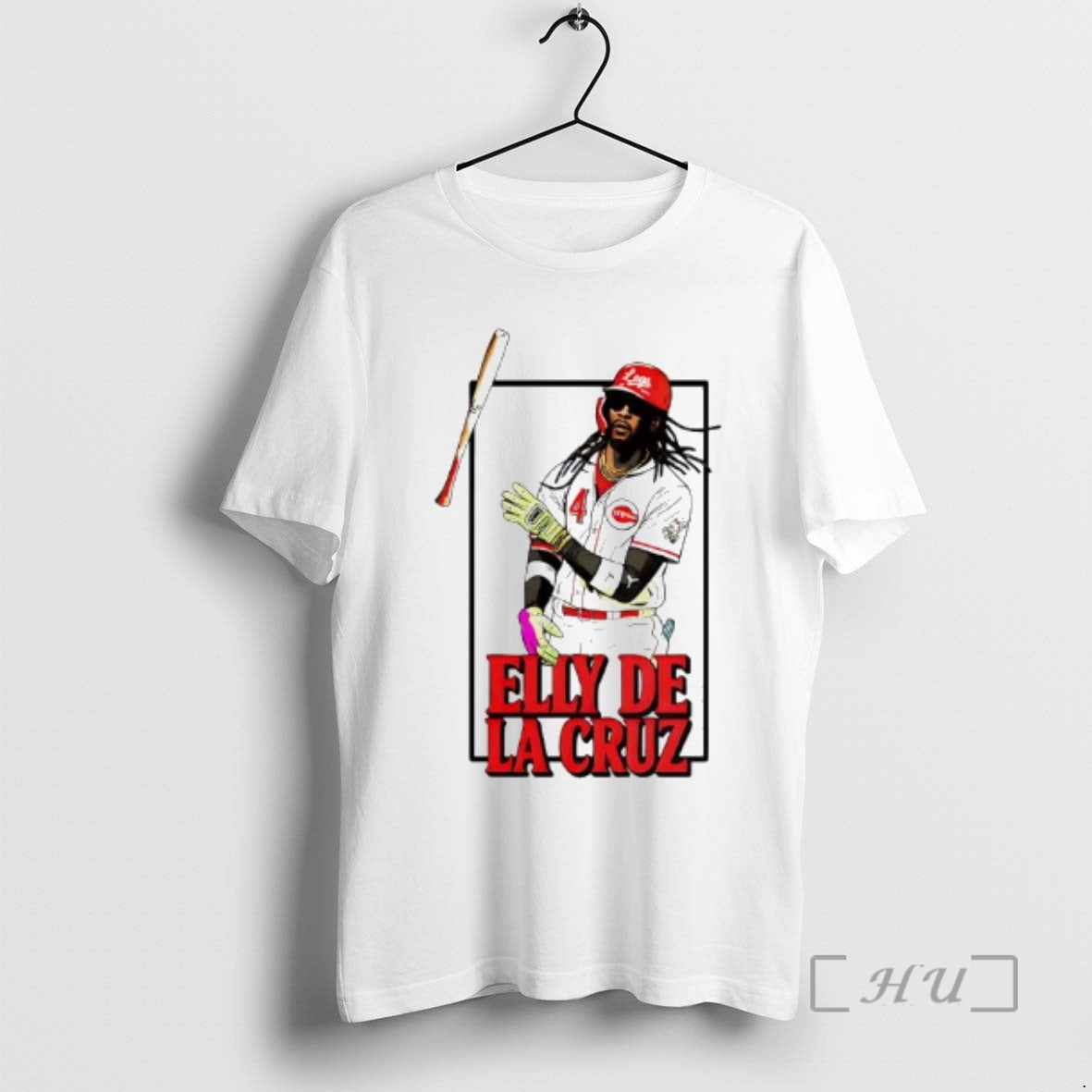 Officials Bat Flip Elly De La Cruz Cincinnati Reds Baseball Player Graphic Premium T Shirts
