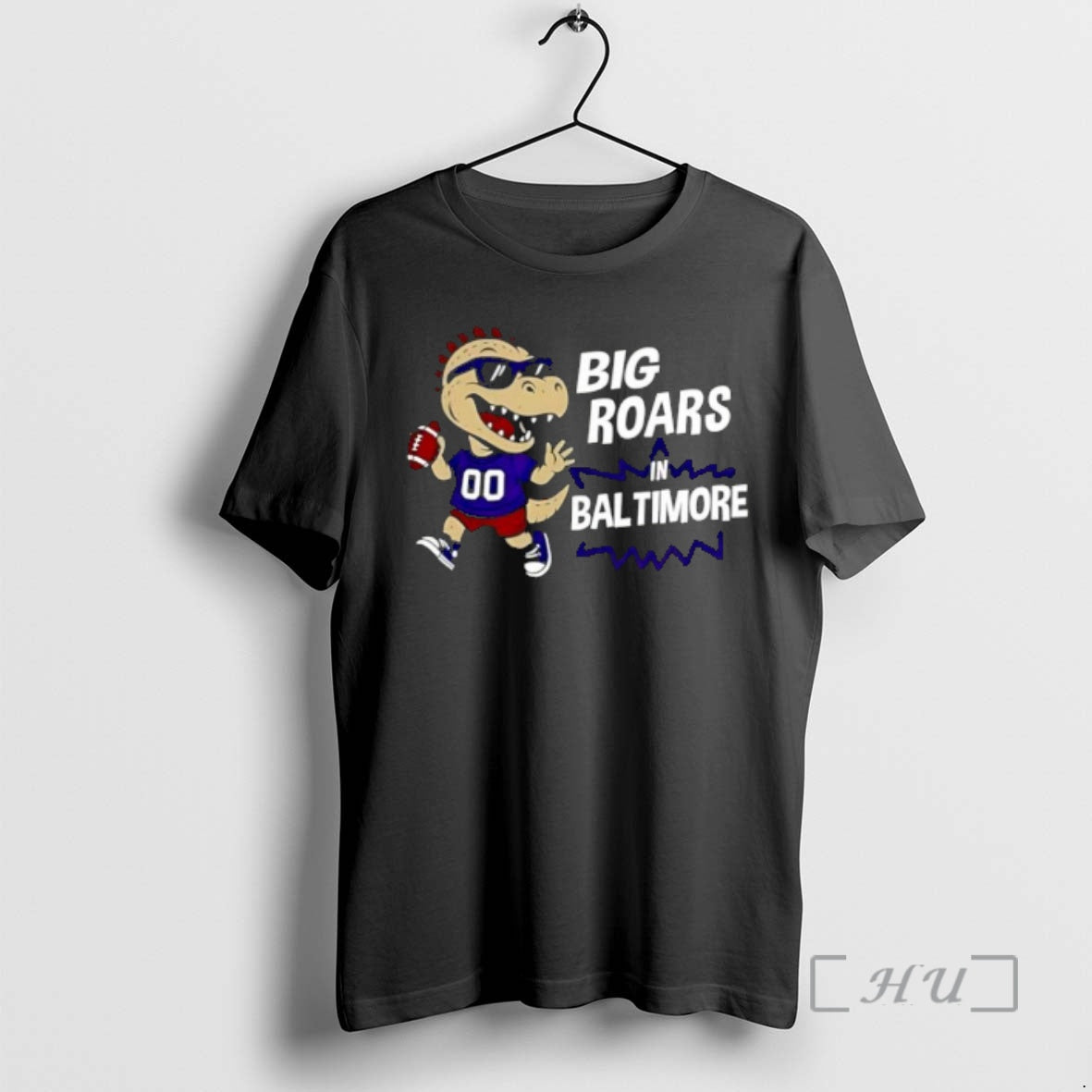 Officials Big Roars In Baltimore Ravens Dinosaur Cartoon Funny