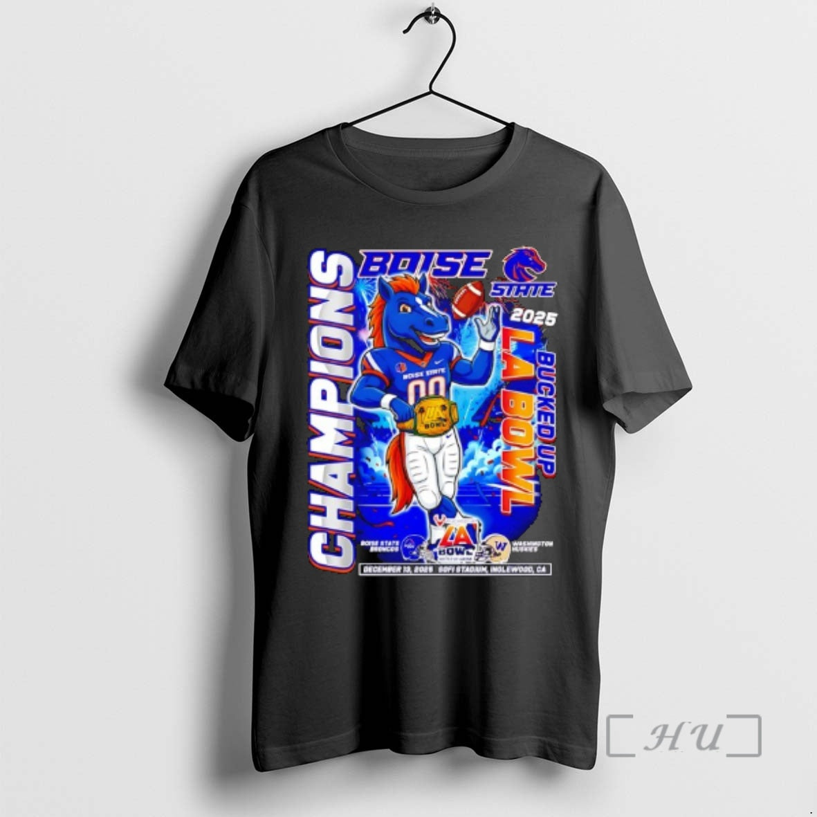 Officials Boise State Broncos And Washington Huskies Bucked Up La Bowl Champions 2025 Premium