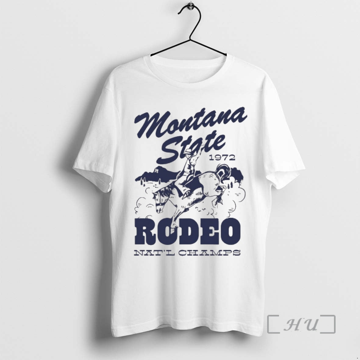 Officials Brenna Greene Montana State 1972 Rodeo Natl Champs 70s Western Style Tee Premium