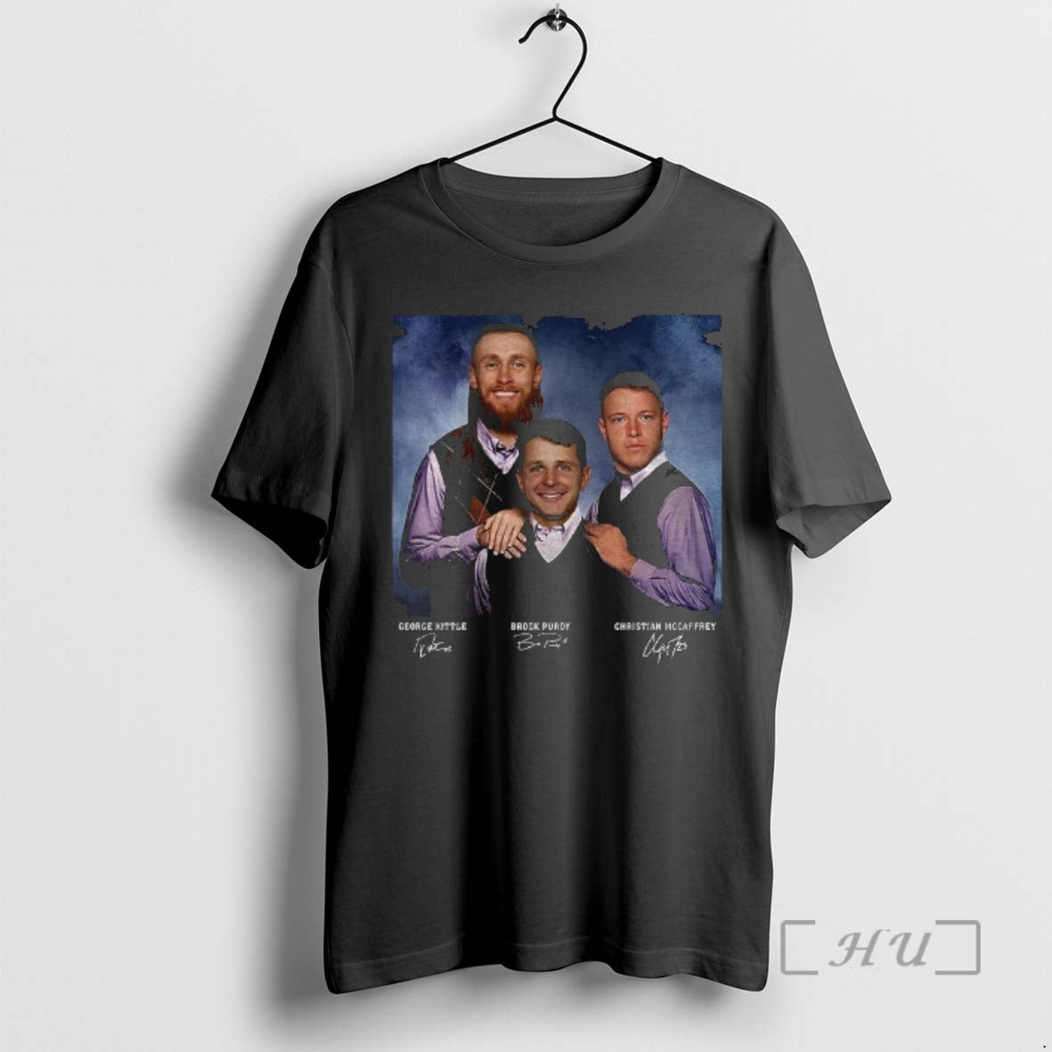 Officials Brock Purdy Christian Mccaffrey George Kittle Football San Francisco Step Bros Premium T Shirts
