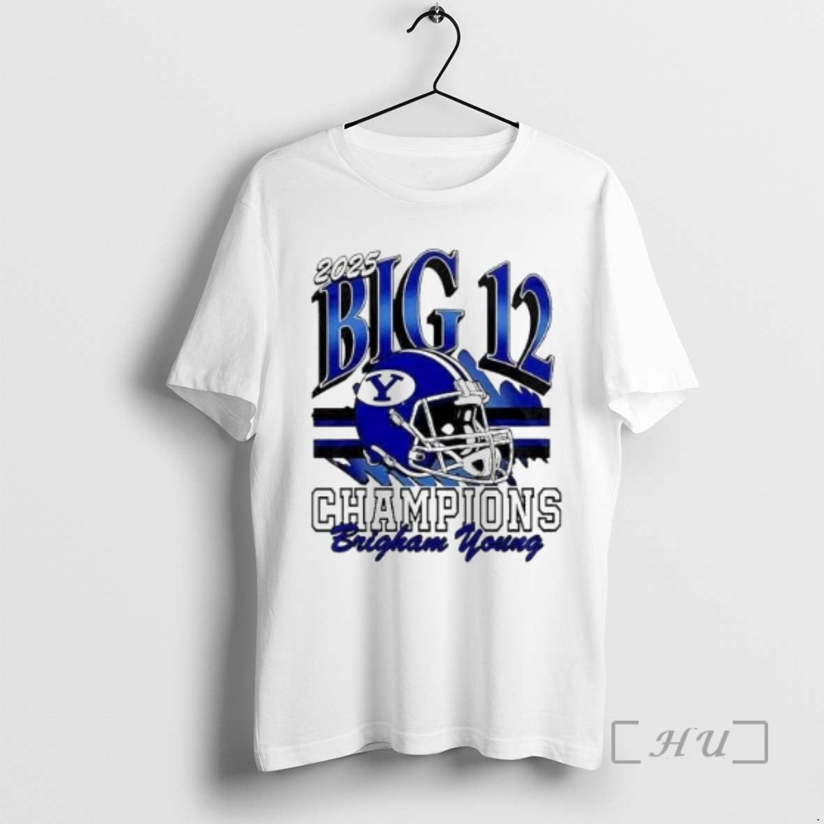 Officials Byu Cougars Football 2025 Big 12 Conference Champs Circle White Premium T Shirts Sweater