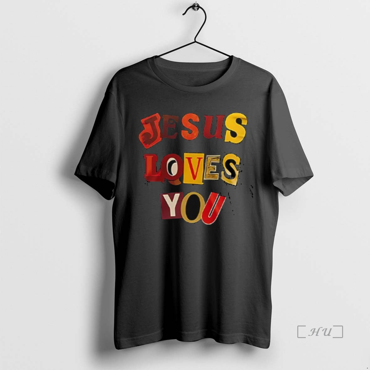 Officials Carolina Panthers Jesus Loves You Logo Double Sided Graphic