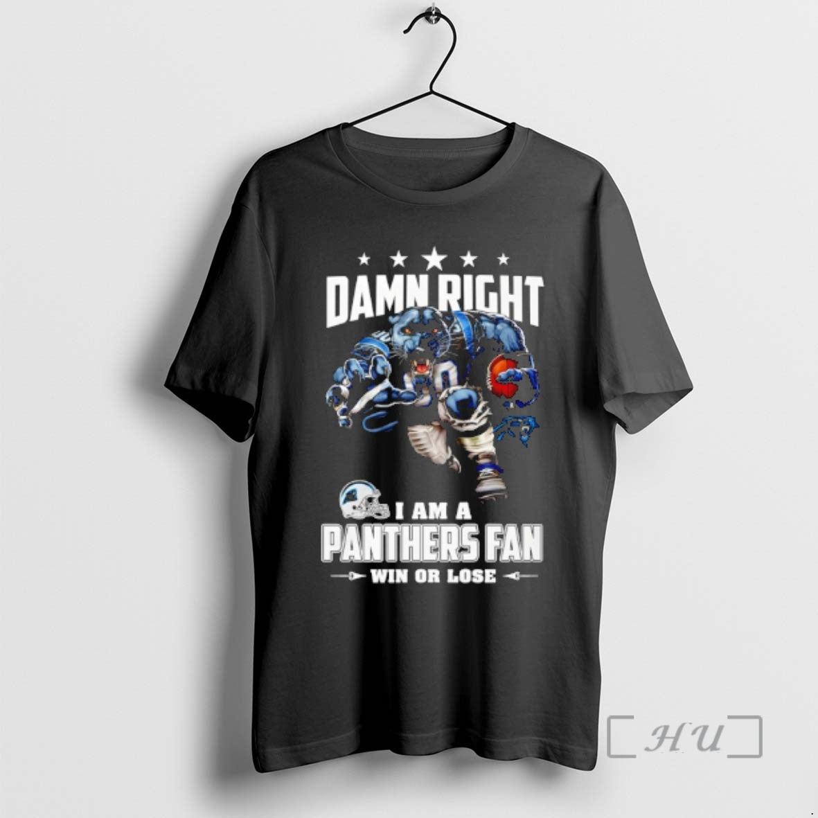 Officials Carolina Panthers Mascot Damn Right I Am A Cowboys Fan Win Or Lose Premium