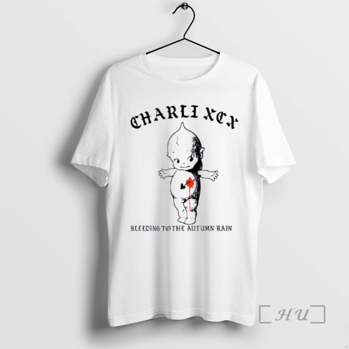 Officials Charli Xcx Brat Tattoo Kewpie Bleeding To The Autumn Rain Premium T Shirts Sweater
