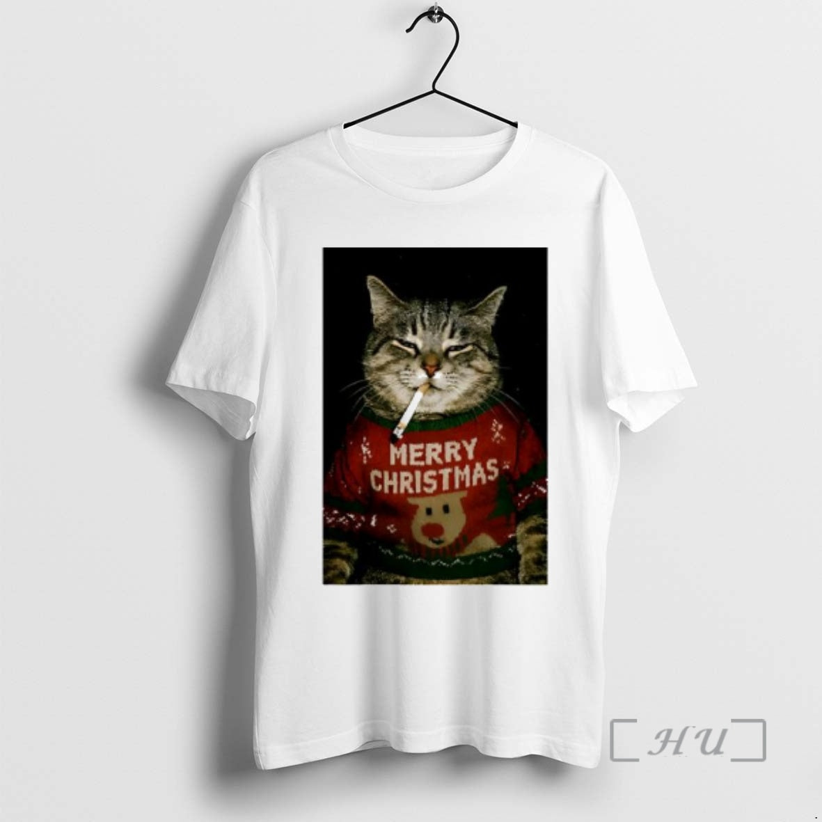 Officials Christmas Cat Smoking Graphic