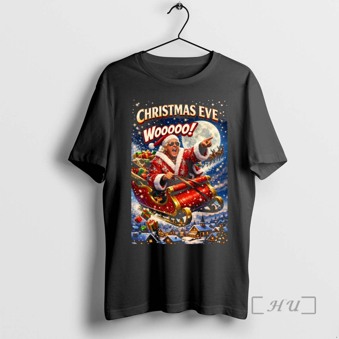 Officials Christmas Eve Wooooo Ric Flair Santa Claus Is Coming To Town 2025 Premium