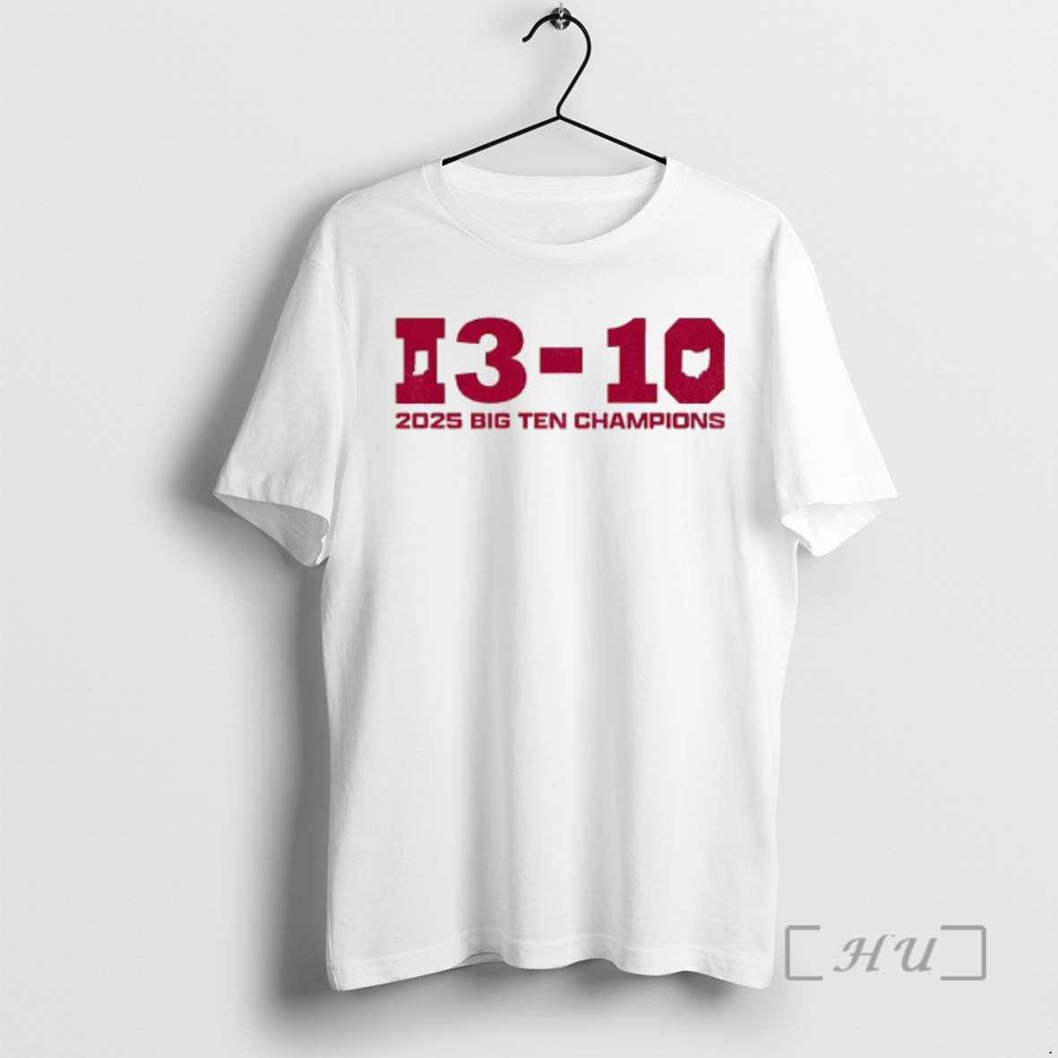 Officials Cig Ten Champs Indiana Hoosier Football 13 10 2025 Big10 Champions Premium T Shirts
