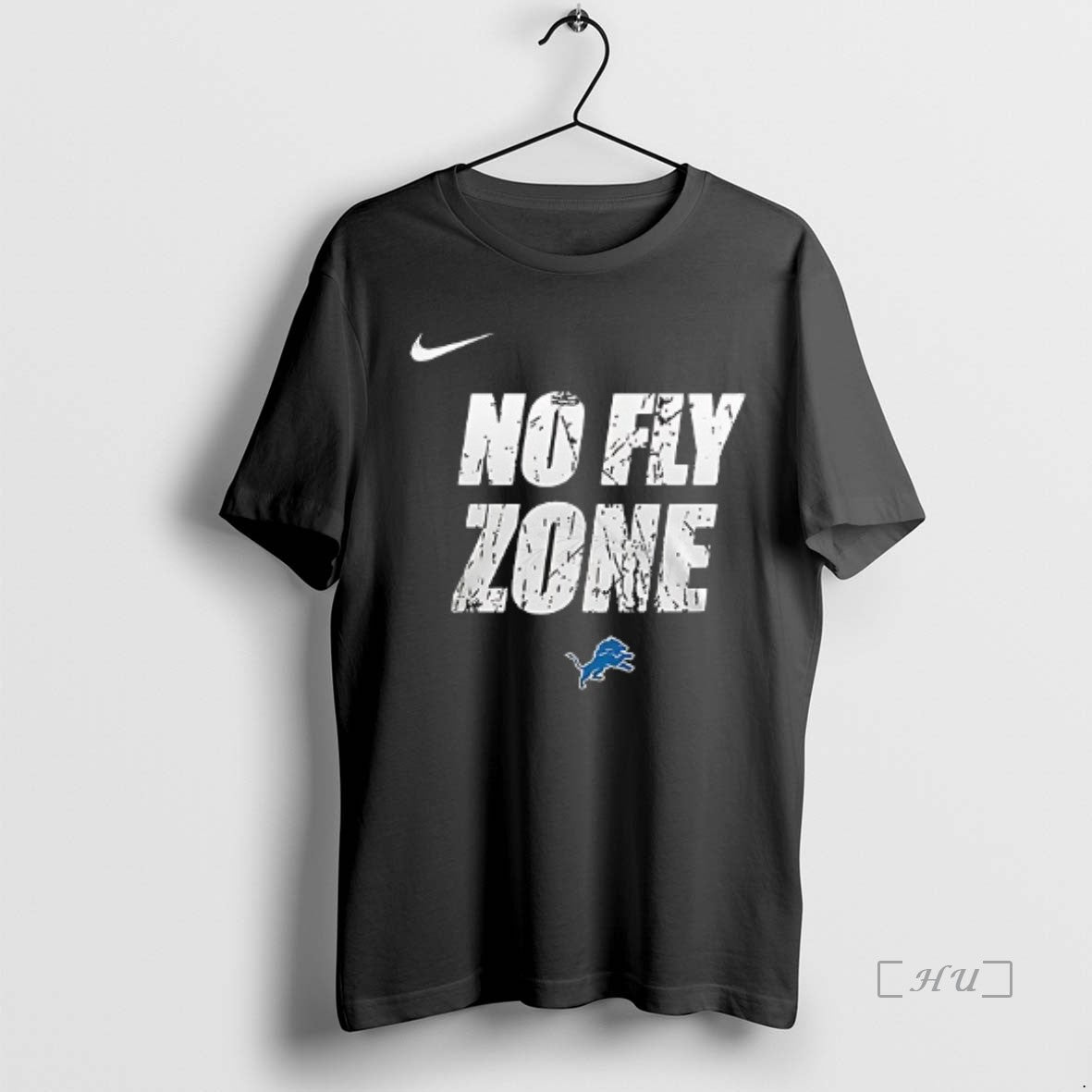 Officials Detroit Lions X Coach Dan Campbell No Fly Zone Logo Double Sided Graphic Premium