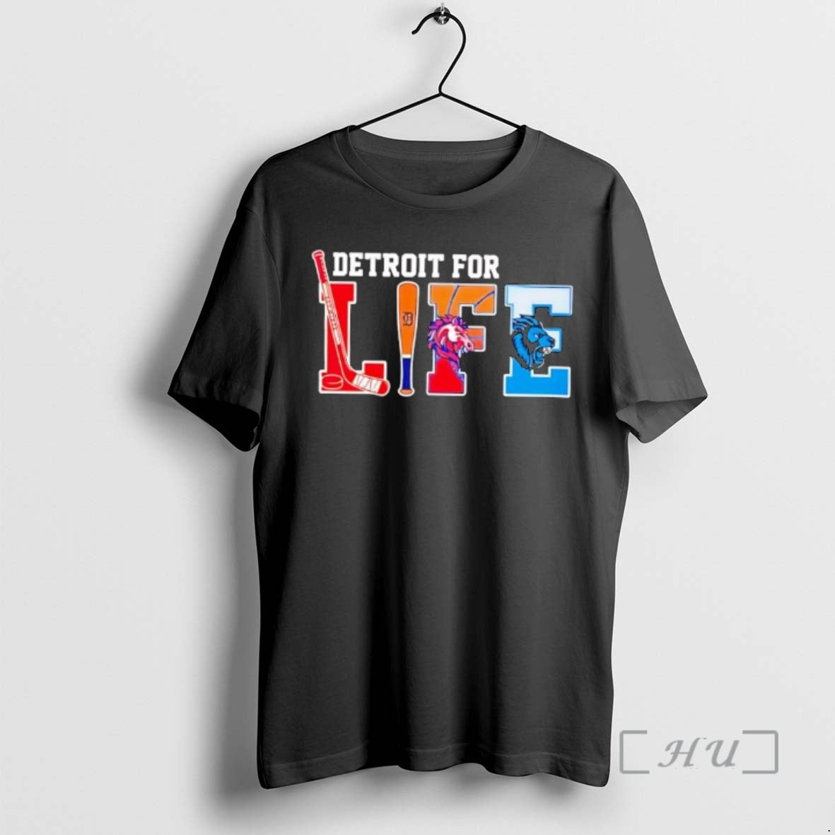 Officials Detroit For Life Sports Teams Tigers Lions Red Wings Pistons Premium T Shirts Sweater