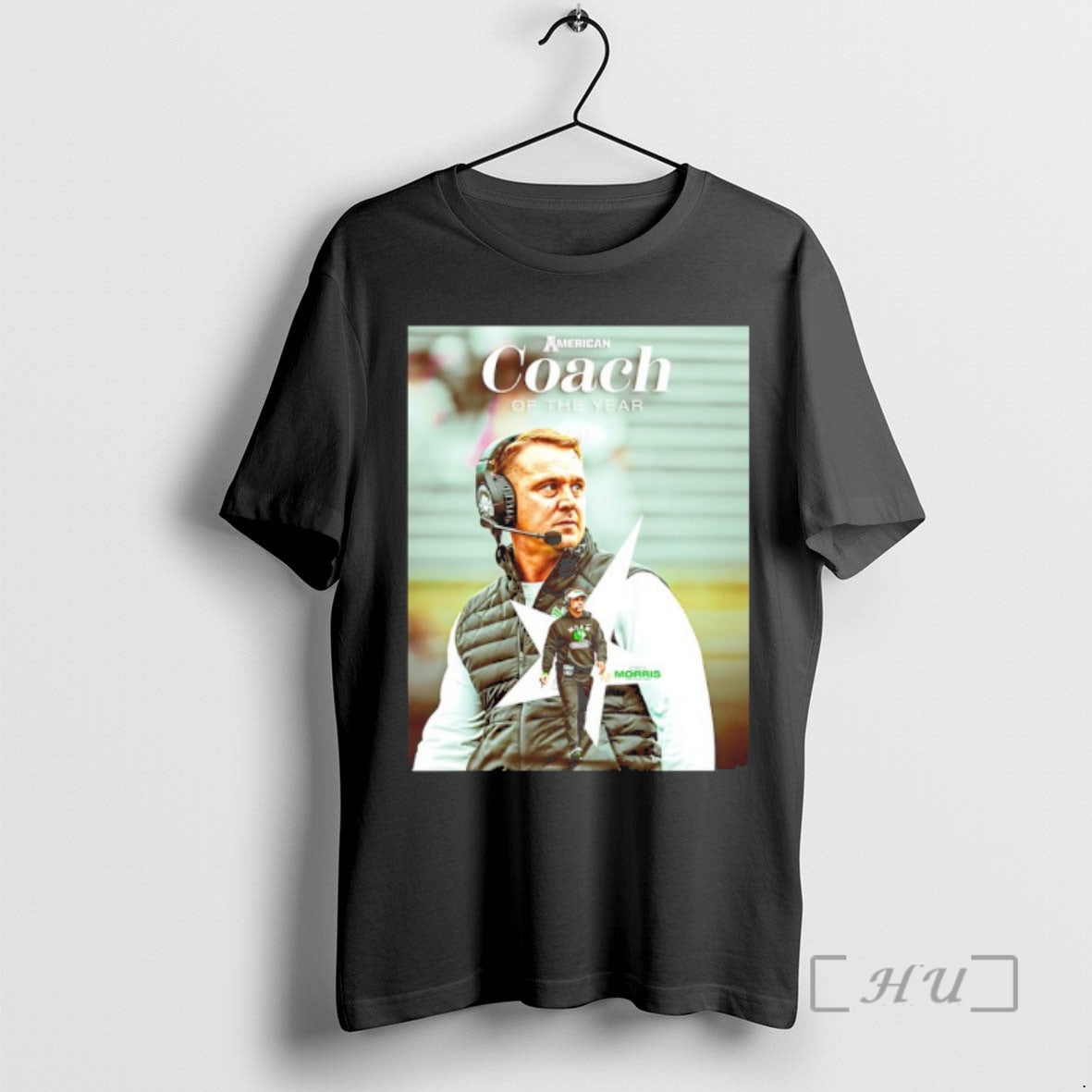 Officials Eric Morris North Texas Mean Green 2025 Coach Of The Year Premium T Shirts