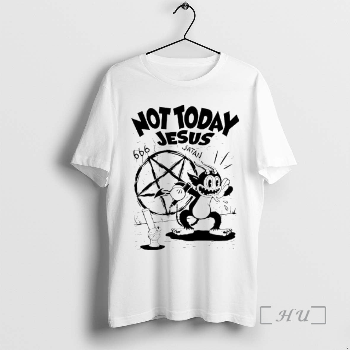 Officials Felix Devil Not Today Jesus Satan Graphic