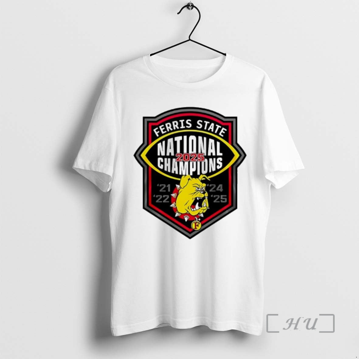 Officials Ferris State Bulldogs Ncaa Division Ii National Champions 2025 Logo Premium T Shirts Sweater