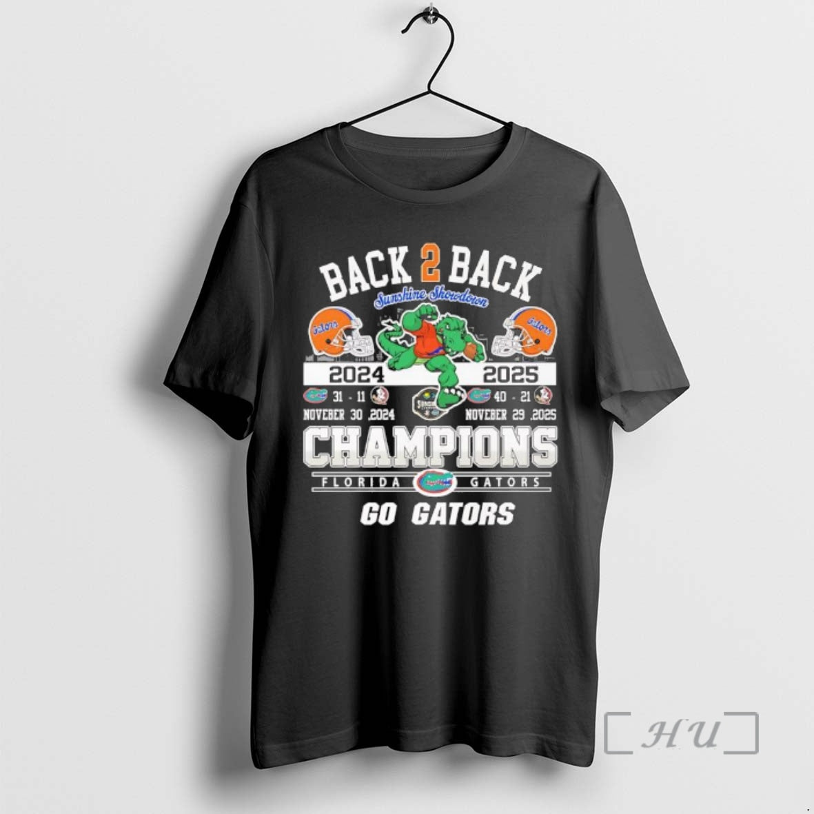 Officials Florida Gators Back 2 Back Champions Of Sunshine Showdown Go Gators Premium T Shirts