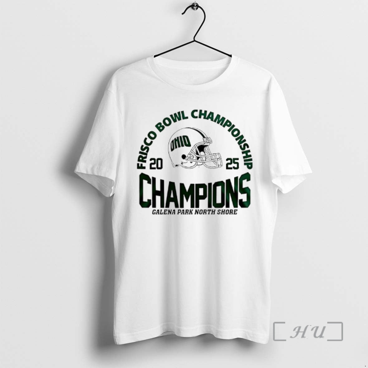 Officials Frisco Bowl Champions Ohio Bobcats Galena Park North Shore 2025 Helmet Premium T Shirts