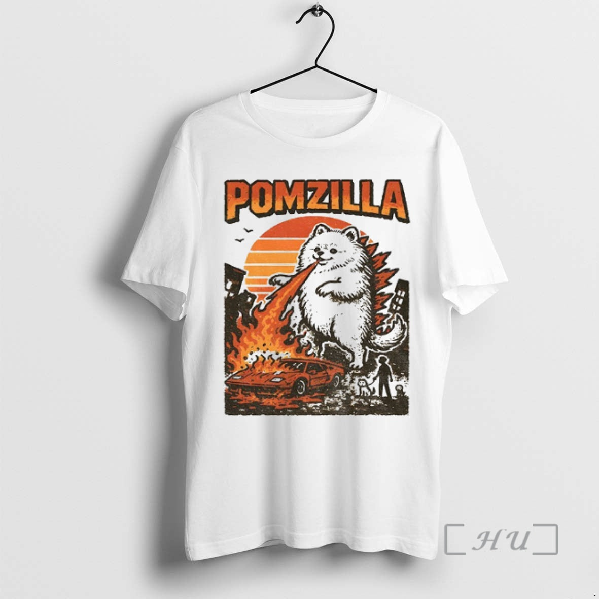 Officials Funny Pomeranian Godzilla