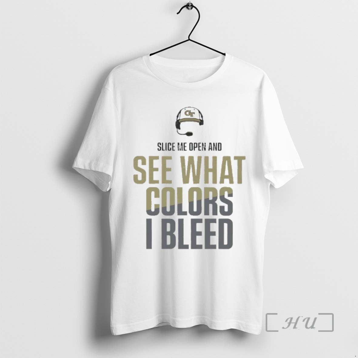 Officials Georgia Tech Slice Me Open And See What Colors I Bleed Premium T Shirts