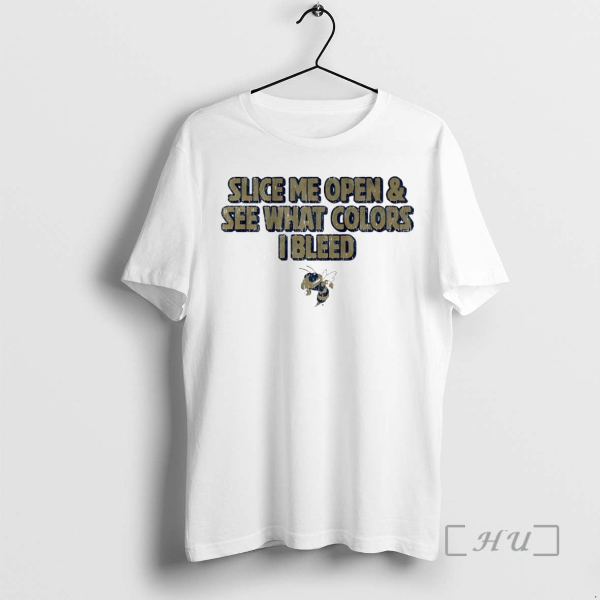 Officials Georgia Tech Yellow Jackets Slice Me Open And See What Colors I Bleed Circle