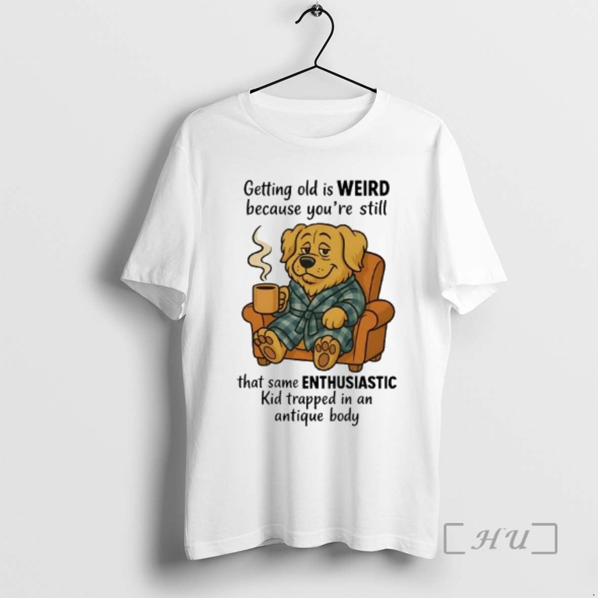 Officials Golden Retriever Getting Old Is Weird Because Youre Still Same Enthusiatic Premium T Shirts