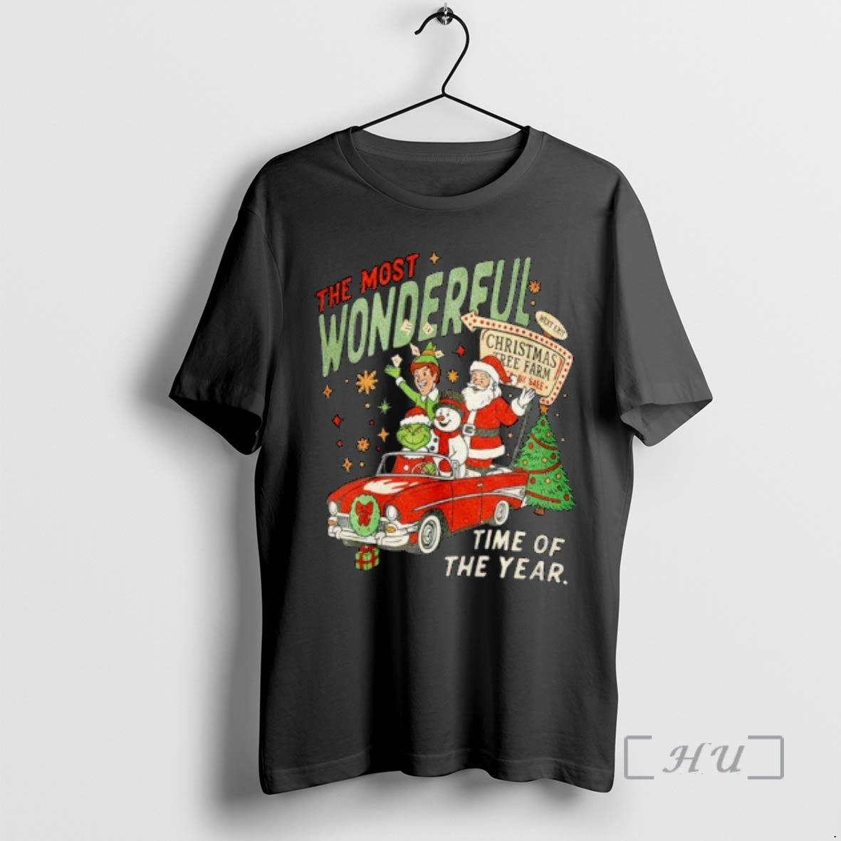 Officials Grinch Santa Elf Snowman The Most Wonderful Time Of The Year Ornaments Premium