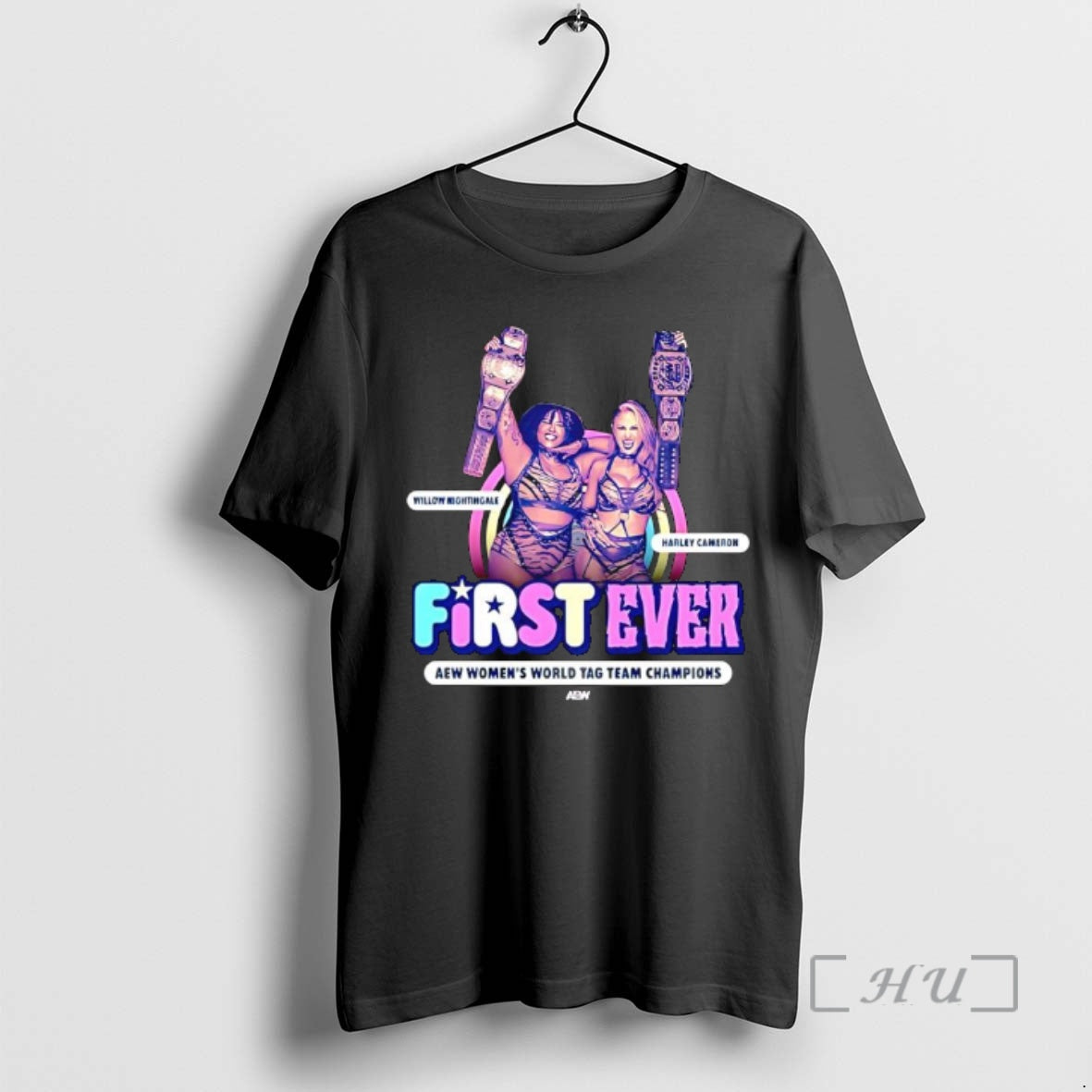 Officials Harley Cameron And Willow Nightingale First Ever Aew Womens World Tag Team Champions Premium