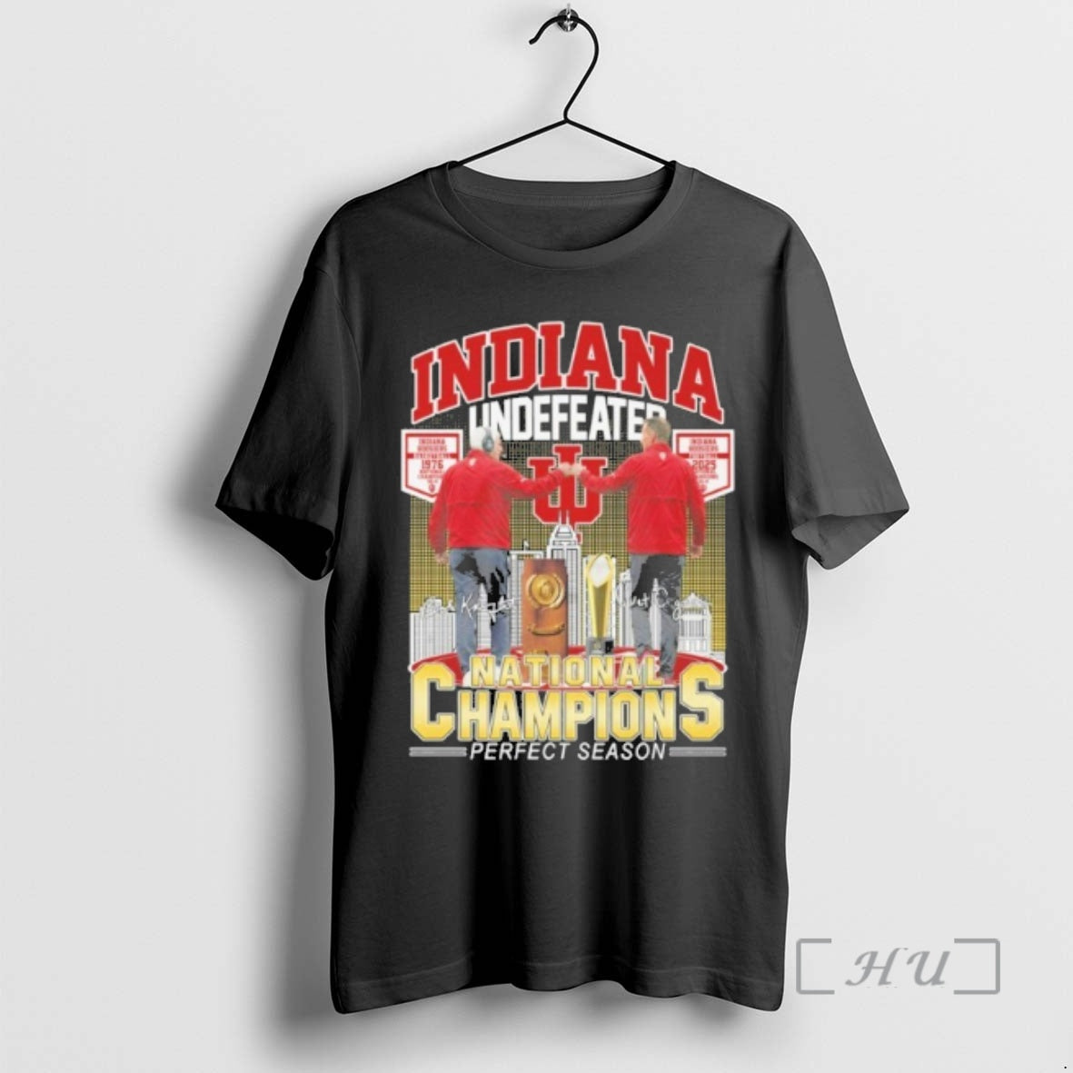 Officials Indiana Undefeated Player Signature National Champions Perfect Season