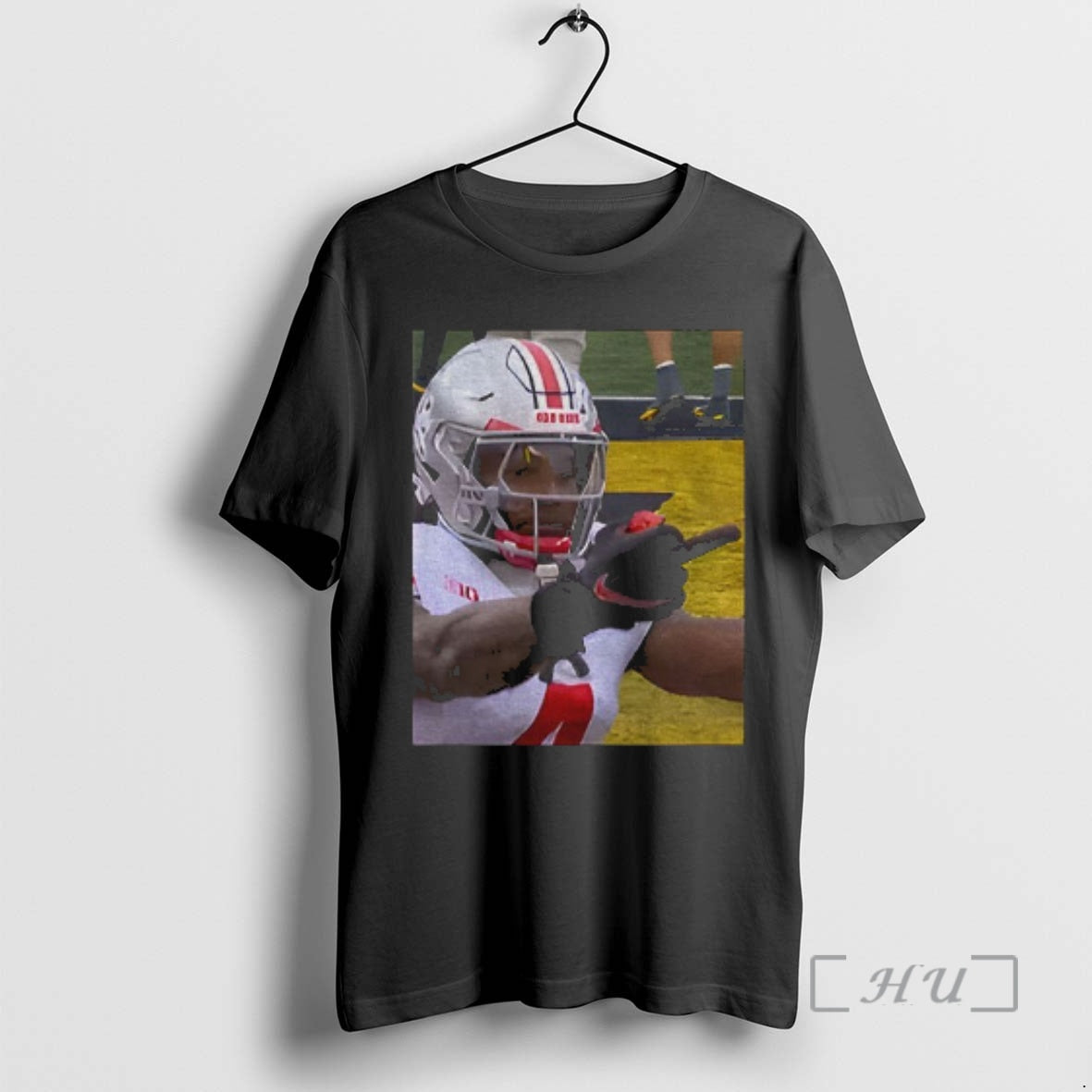 Officials Jeremiah Smith Flips Off Michigan Fan Football Ohio State Rivalry Moment Premium T Shirts
