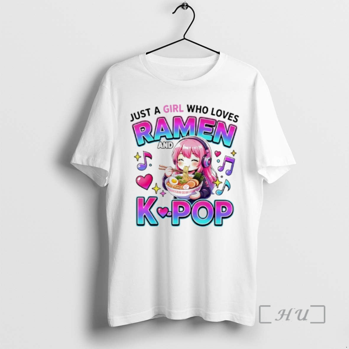 Officials Just A Girl Who Loves Anime Ramen And K Pop Premium T Shirts Sweater