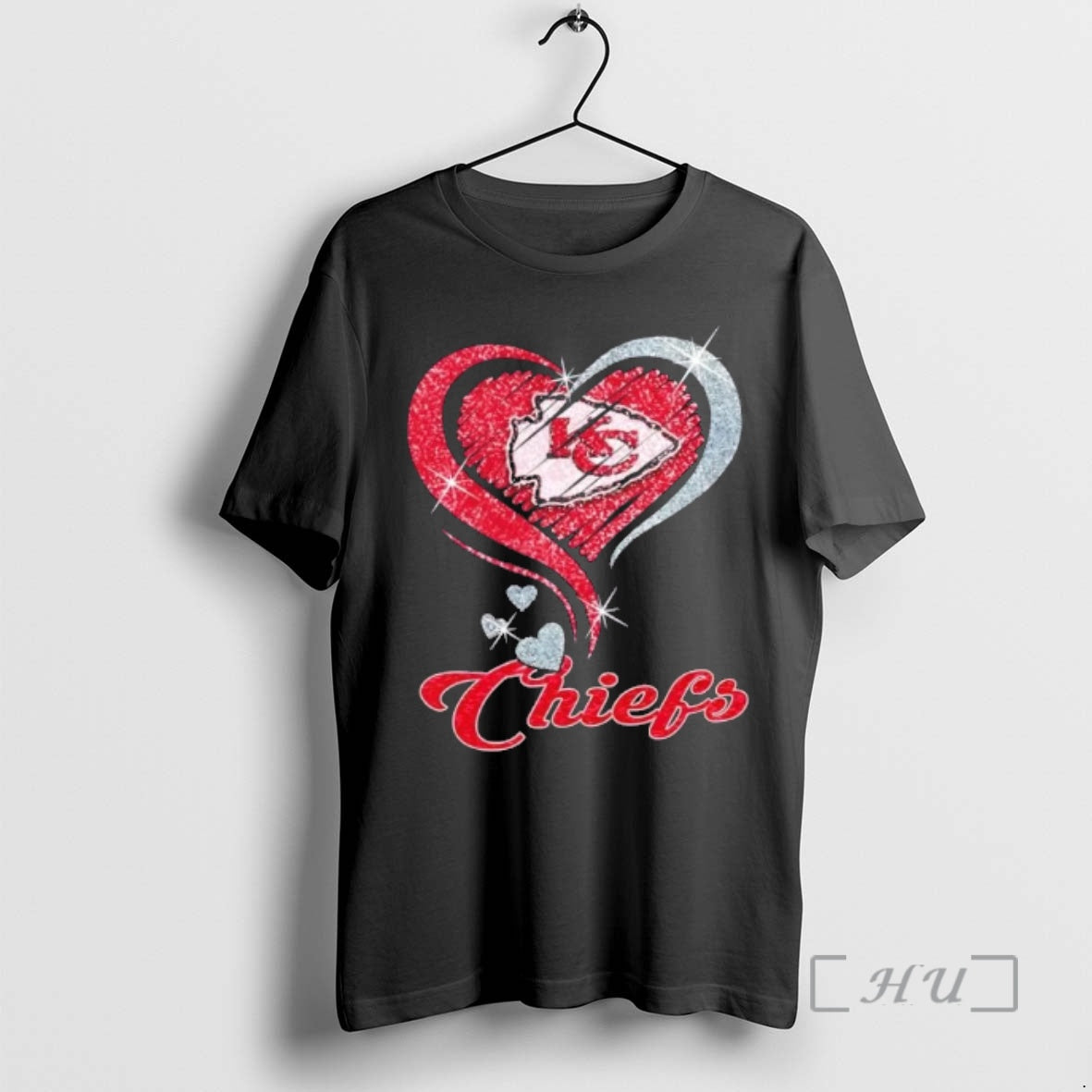 Officials Kansas City Chiefs Football In Glitter Heart Fans