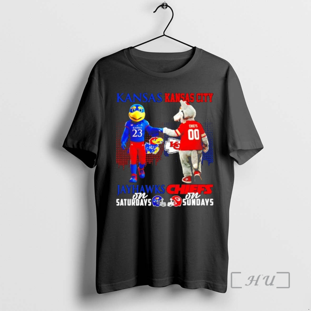 Officials Kansas Jayhawks On Saturdays Vs Kansas City Chiefs On Sundays Mascot Skyline Premium