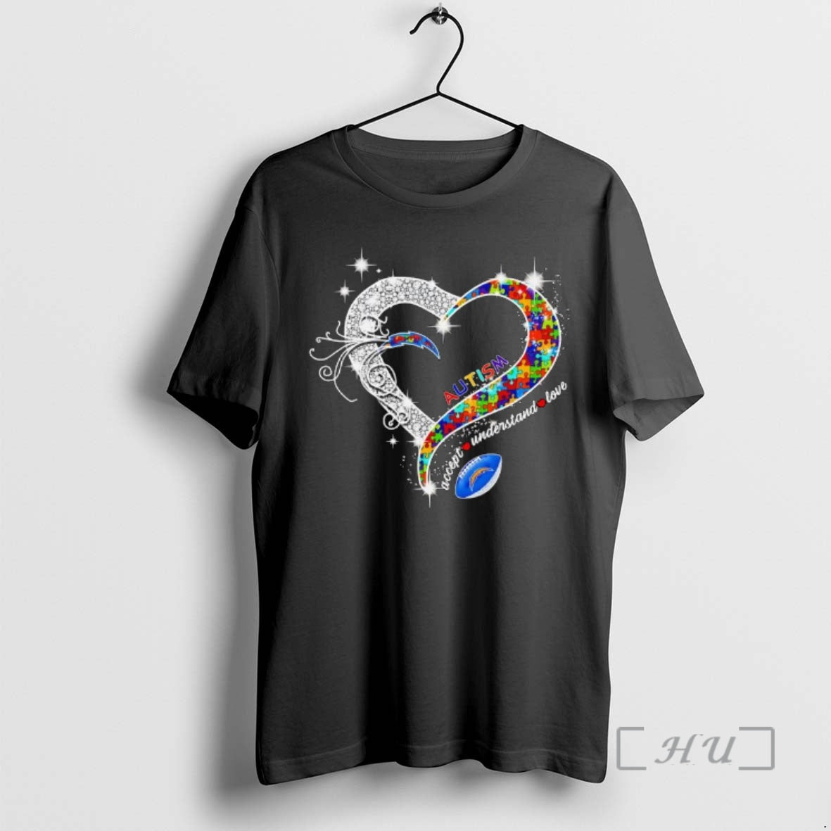 Officials Los Angeles Chargers Autism Accept Understand Love Football Heart