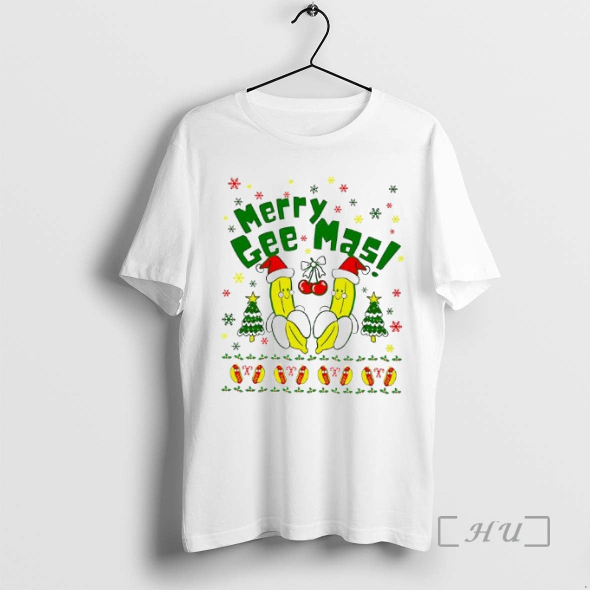 Officials Merry Gee Mas Banana Santa Hat Graphic