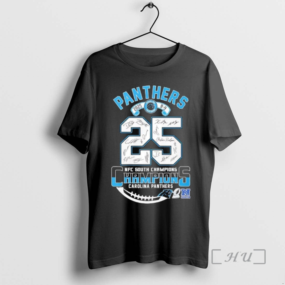 Officials Nfc Carolina Panthers 2025 Score 8 9 South Division Champions Premium T Shirts Sweater