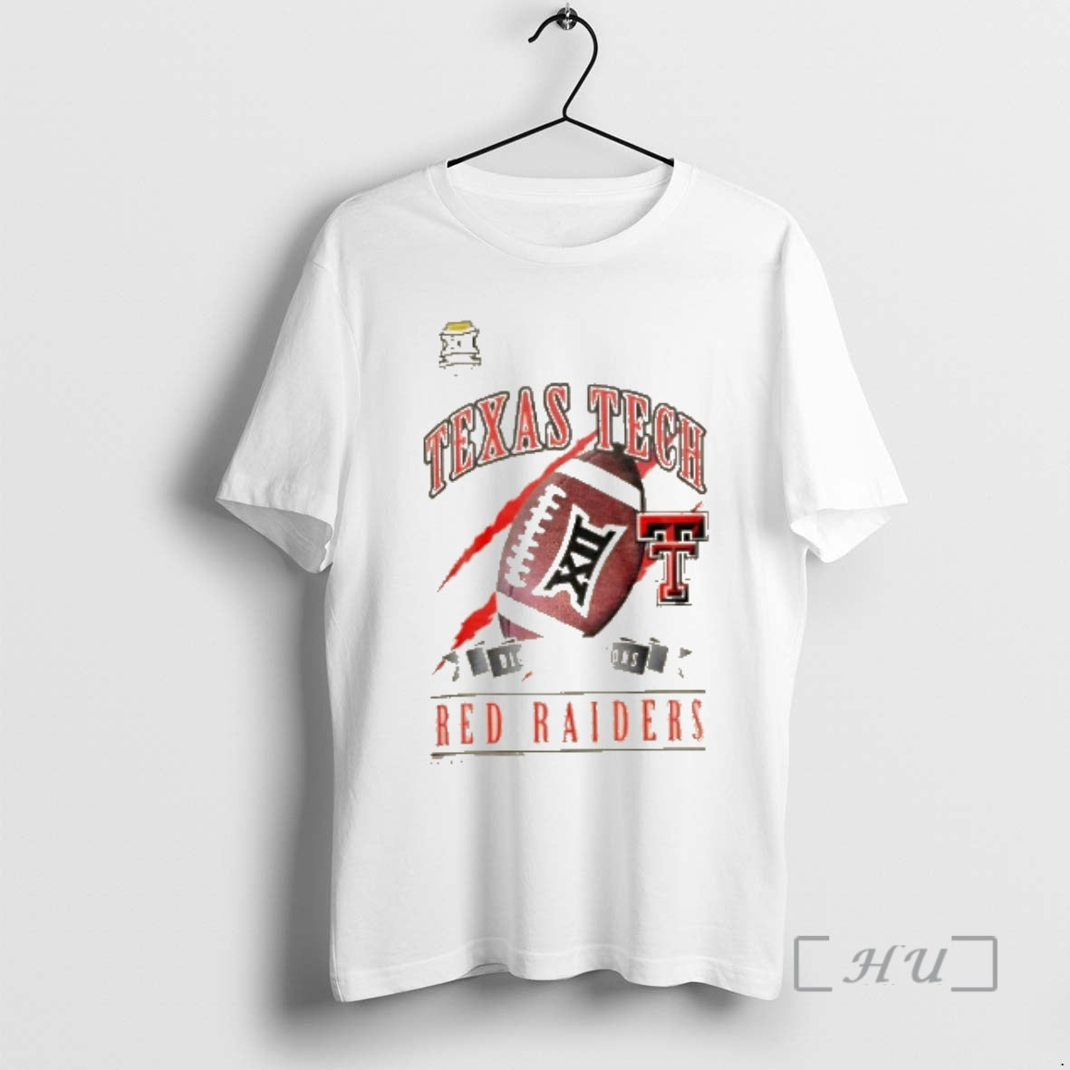 Officials New Era White Texas Tech Red Raiders 2025 Big 12 Football Champions Locker Room