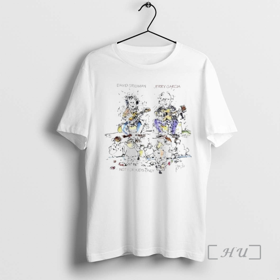 Officials Not For Kids Only By David Grisman And Jerry Garcia Graphic Premium T Shirts