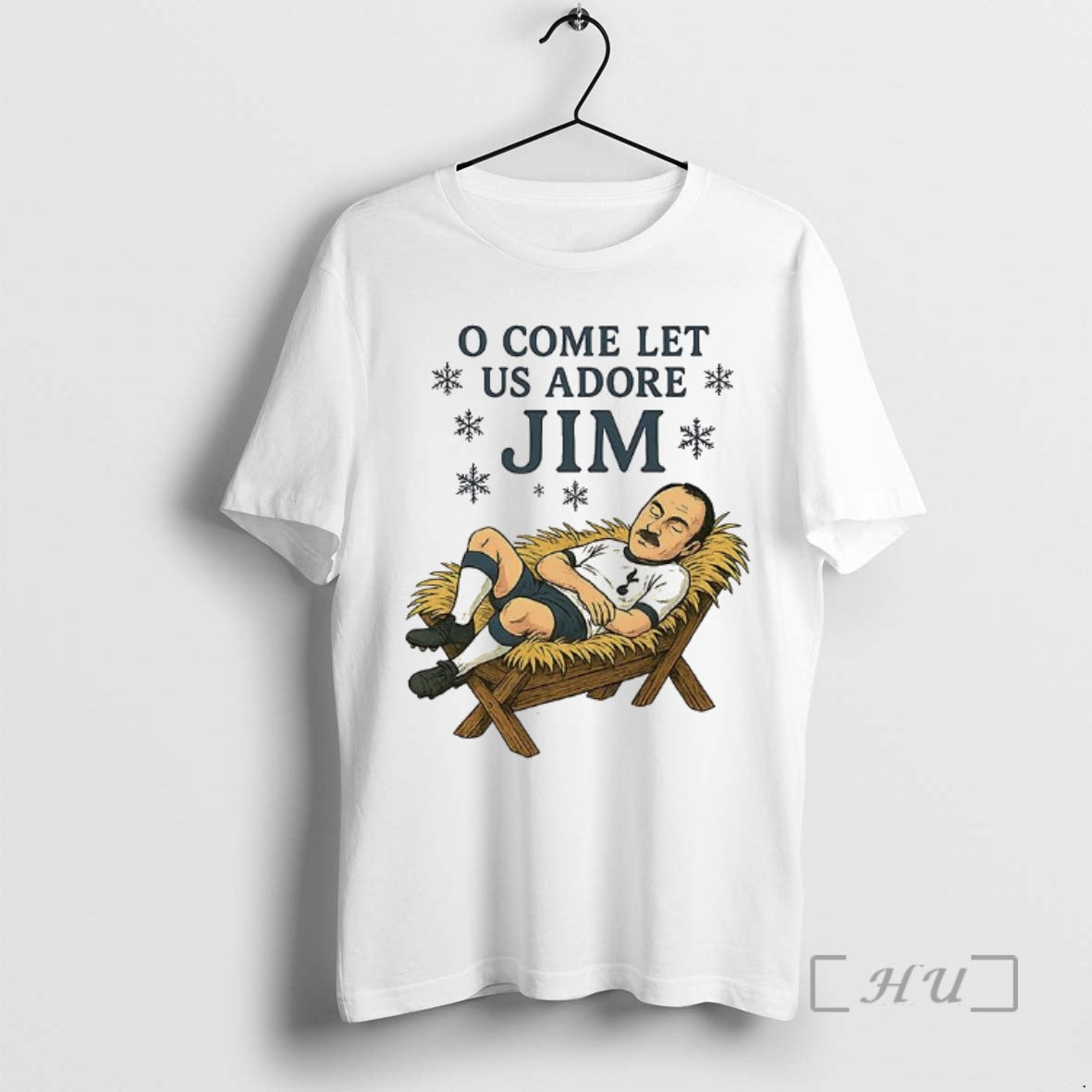 Officials O Come Let Us Adore Jim Tottenham Hotspur Football Christmas Premium T Shirts Sweater