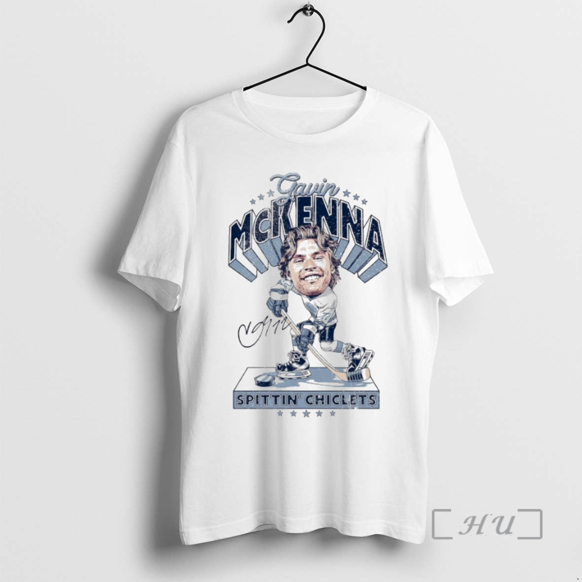 Officials Penn State Nittany Lions Hockey X Spittin Chiclets Gavin Mckenna Caricature Premium T Shirts