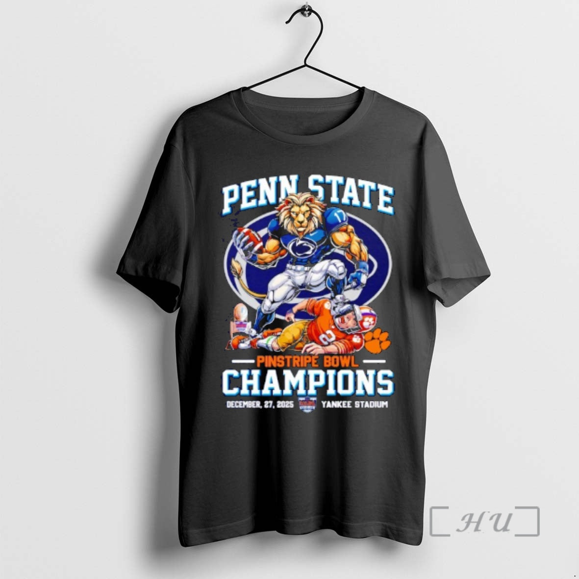 Officials Penn State Nittany Lions Beat Clemson Tigers 2025 Pinstripe Bowl Champs Premium T Shirts