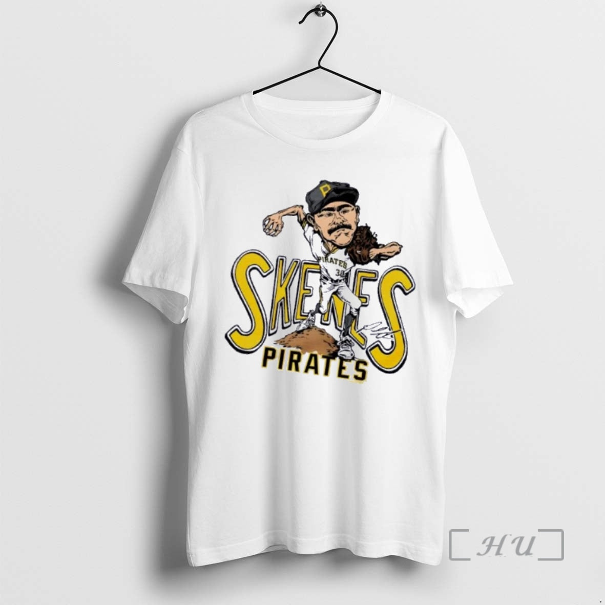 Officials Pittsburgh Pirates Paul Skenes Baseball Caricature Signature