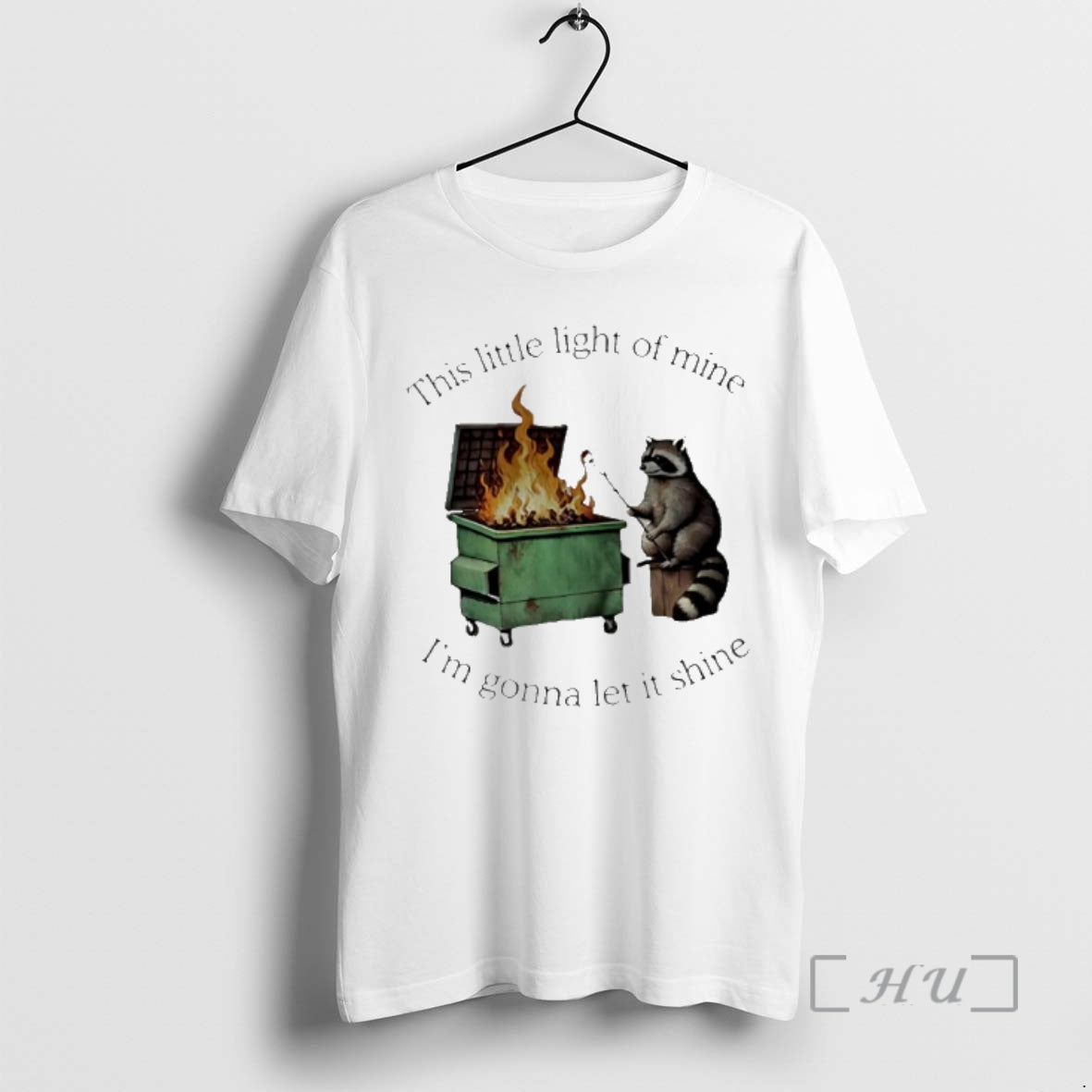 Officials Raccoon This Little Light Of Mine Im Gonna Let It Shine Premium T Shirts