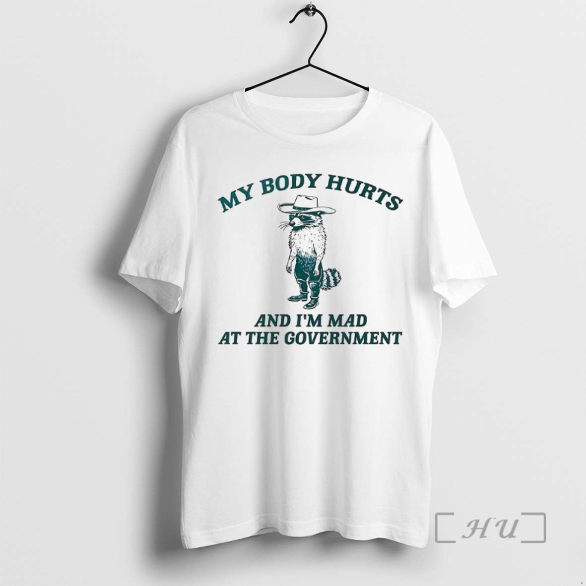 Officials Racoon My Body Hurts And Im Mad At The Government Premium T Shirts Sweater
