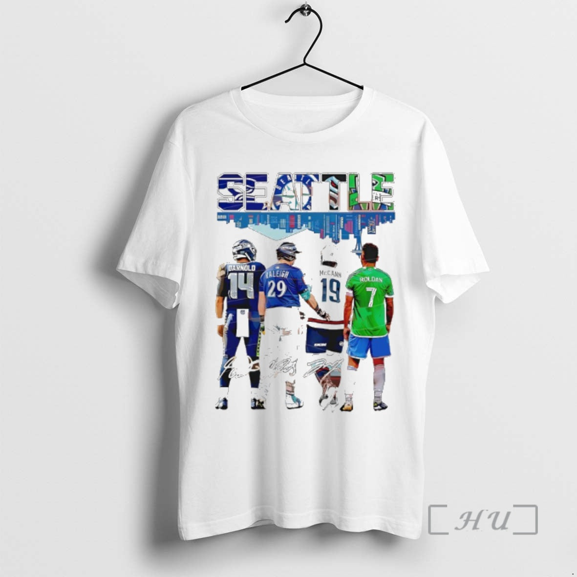 Officials Seattle Legends Sports Mix Roldan City Skyline Signatures