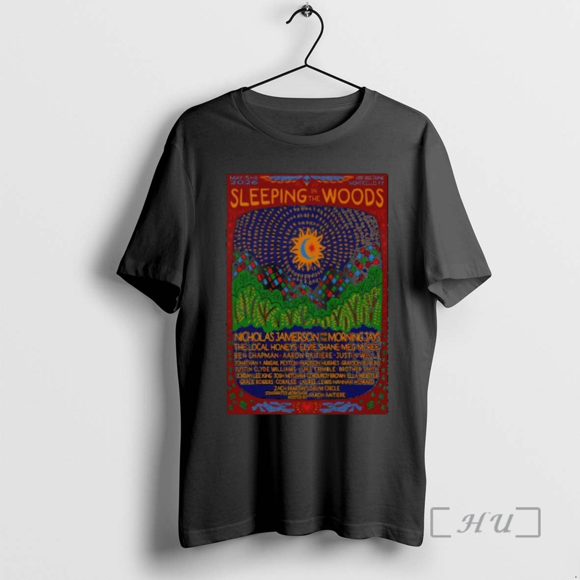 Officials Sleeping In The Woods Festival Monticello Ky May 15 16 2026 Premium T Shirts