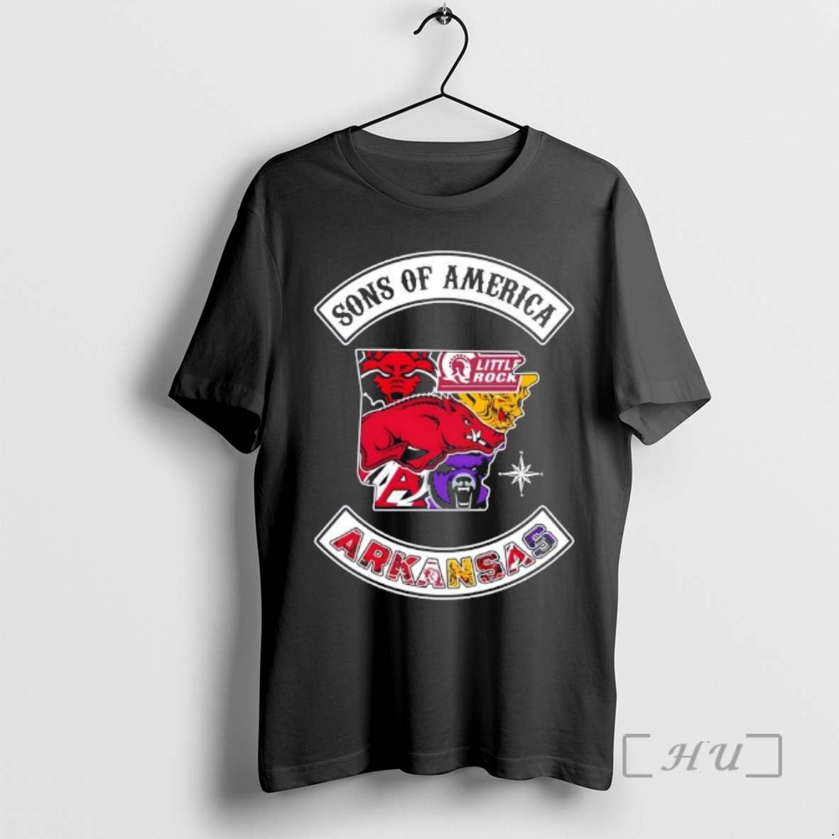 Officials Son Of America Arkansas Map Sports Logos Combine