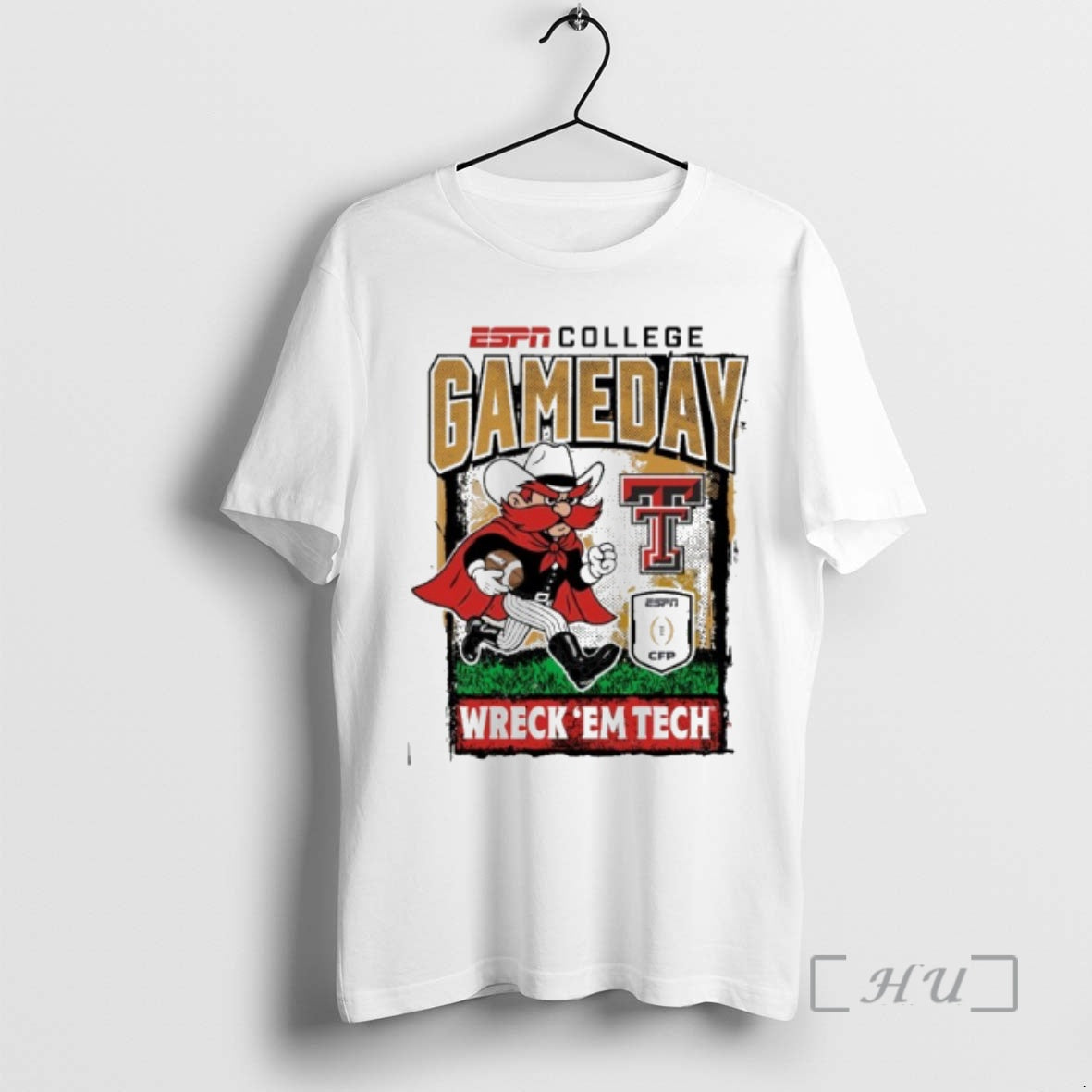 Officials Texas Tech Cfp Gameday 1st Round Mascot Wreck Em Tech Premium T Shirts Sweater