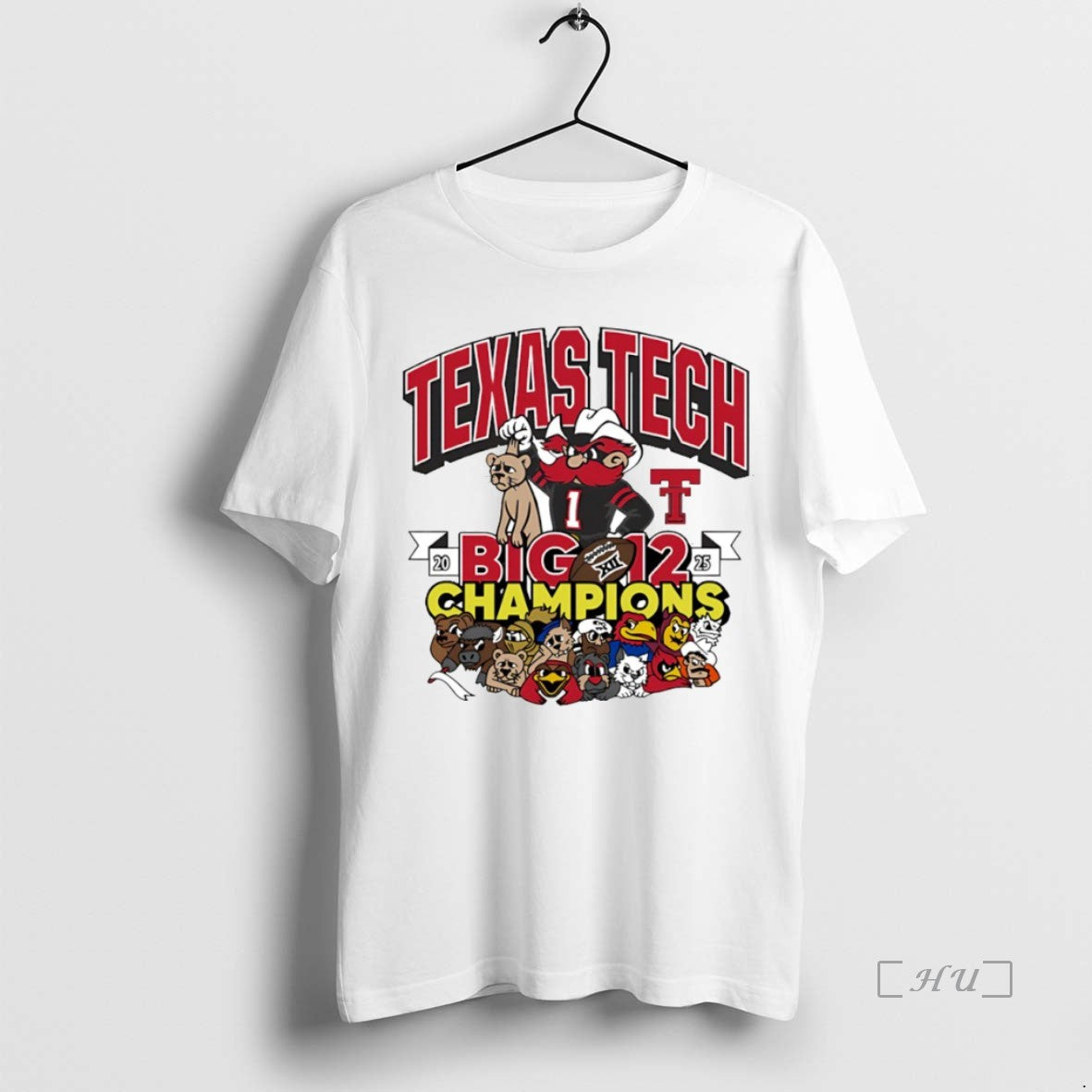 Officials Texas Tech Red Raiders 2025 Big 12 Conference Champions Crushed It Mascot Circle Premium