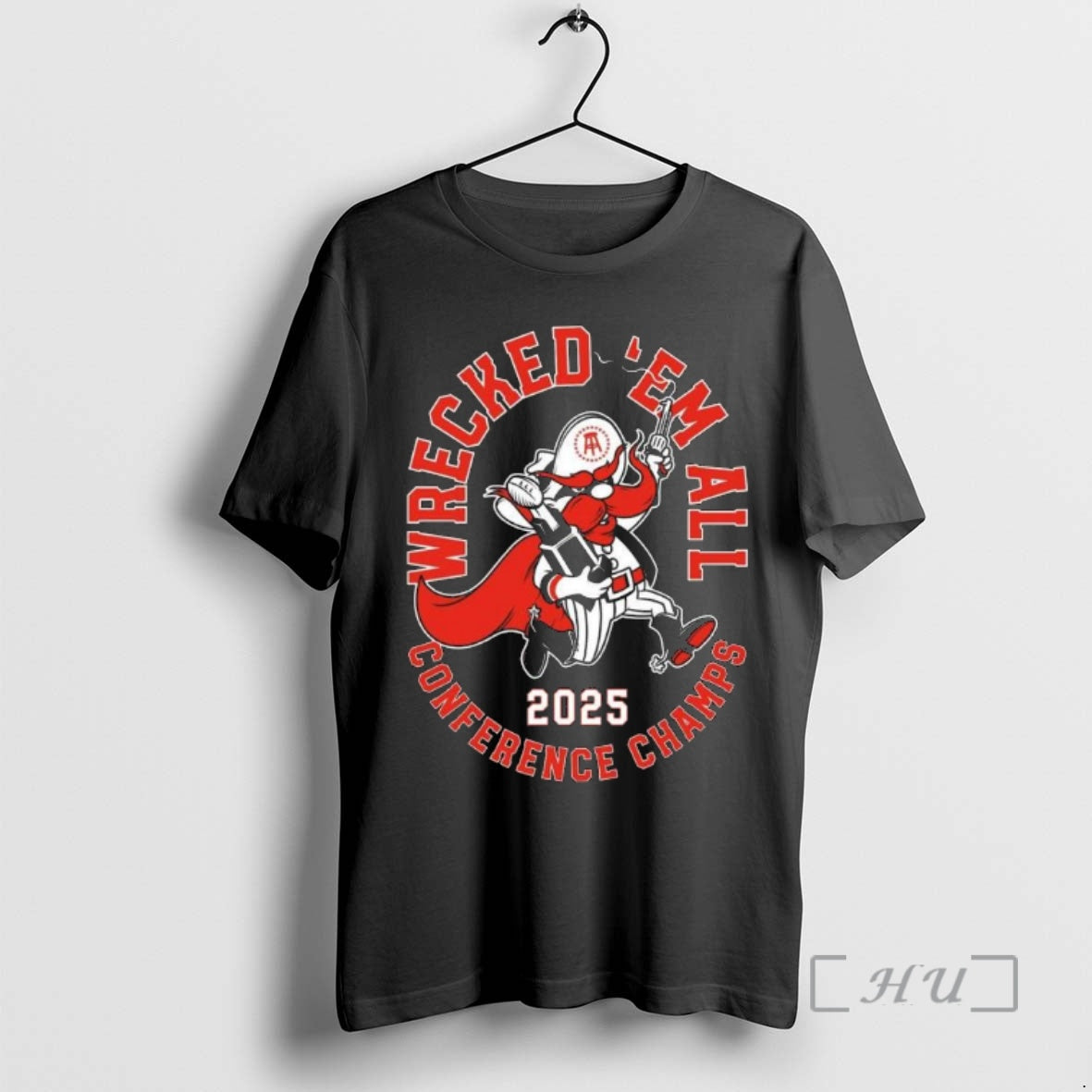 Officials Texas Tech Red Raiders Wrecked Em Conference Champs Mascot 2025 Premium T Shirts Sweater